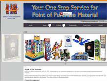 Tablet Screenshot of displaymerchandising.com
